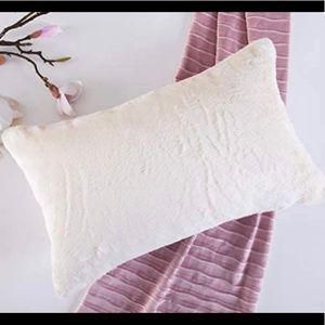 Faux fur suede throw pillow cover